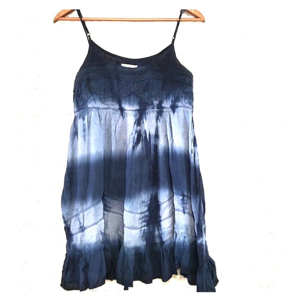 Billabong blue tie dye dress